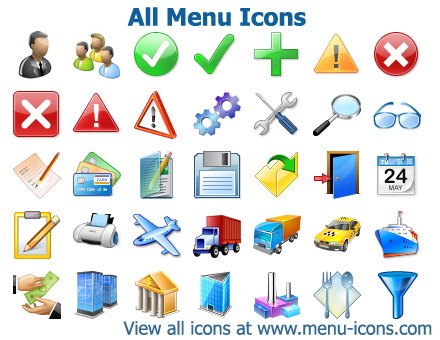 Menu icons