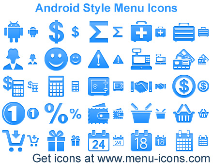 Android Style Menu Icons 2013.1 full