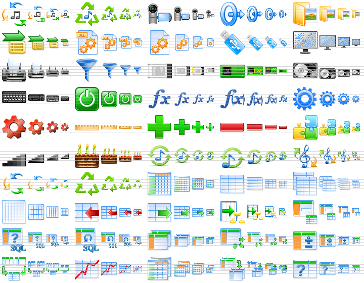 Glossy Menu Icons - 23