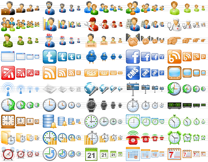 Glossy Menu Icons - 8