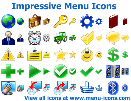 Windows 7 Impressive Menu Icons 2013 full