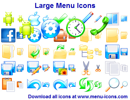 Large Menu Icons