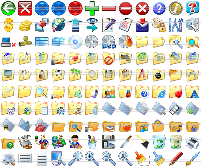 windows xp stock icons